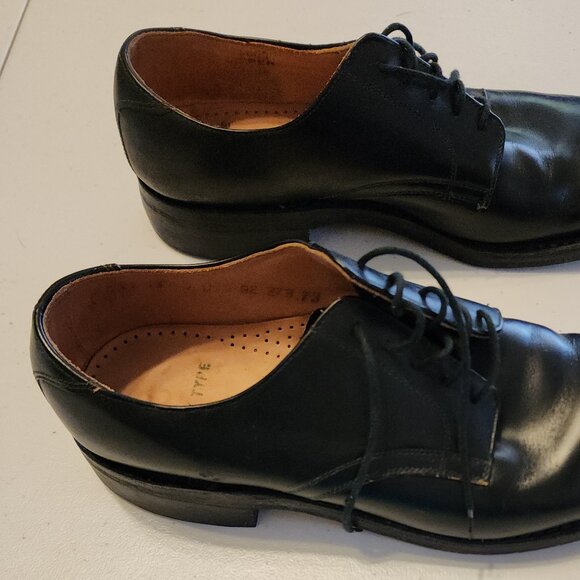 Vintage Black Leather U.S. Navy Service Shoes/Red Wing 101 Postman Oxfords 7 ? main image 12